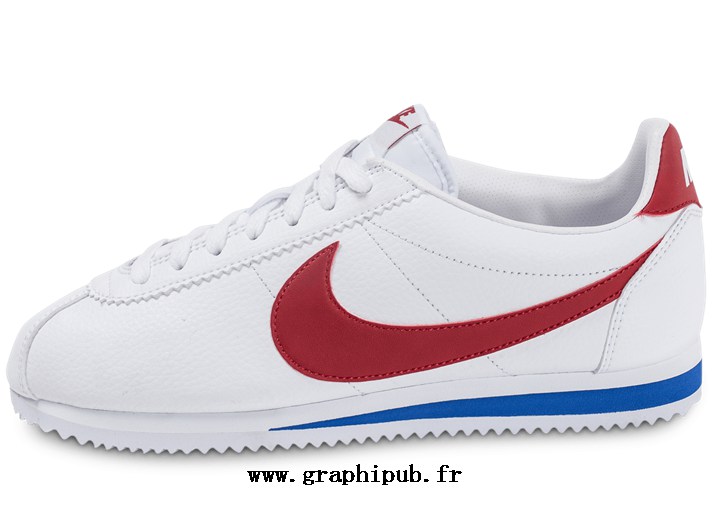 basket blanche et rouge femme